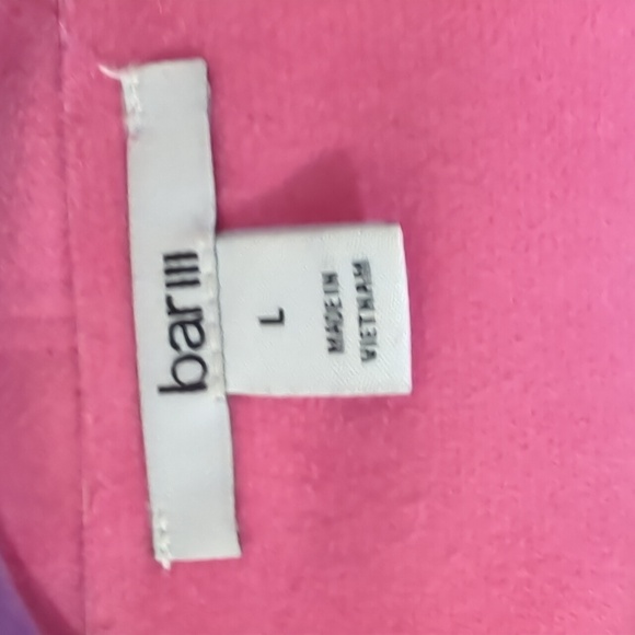 BAR III Vibrant Pink Faux Leather Open Front Moto Large Jacket - Picture 6 of 7